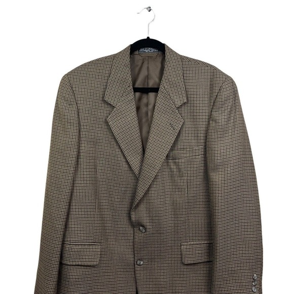 Bert Pulitzer Sports Coat Blazer Jacket Houndstooth 2 Button Vented Men Sz 42R - Picture 2 of 7